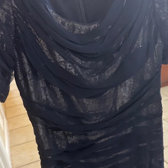 Navy Blue Sequin Dress - Picture 6 of 8